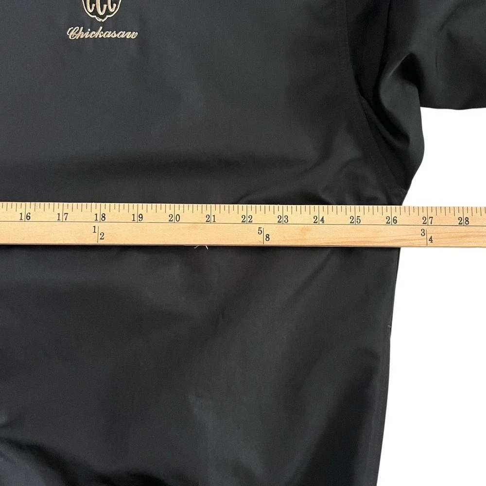 Cutter & Buck Chickasaw Golf Course V-Neck Windbreaker Pullover Mens XL‎ Black